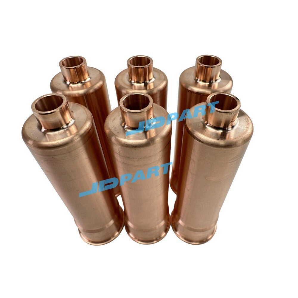 6-piece DE12 fuel injector nozzle sleeves for engine parts -