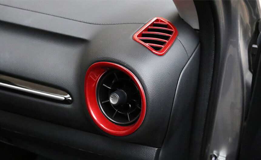Car Central Console LR Air Outlet Cover Fit for Kia K3 Forte 2019-22 Bright Red