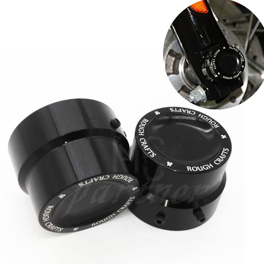 Black CNC Aluminum Front Axle Cover Cap Nut for Harley Sportster XL883 XL1200 Q
