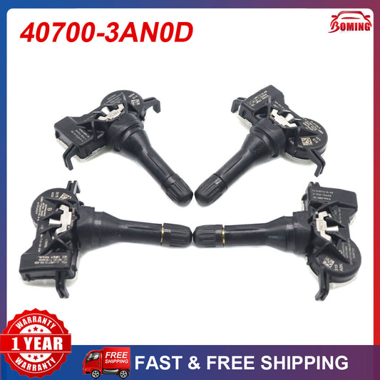 new 4-piece TPMS 40700-3AN0D tire pressure sensors suitable for Nissan NV1500 NV2500 VERSA