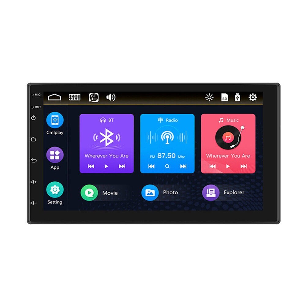1x Radio Stereo Double 2Din Car MP5 Player 7in Bluetooth Touch-Screen FM AUX USB n