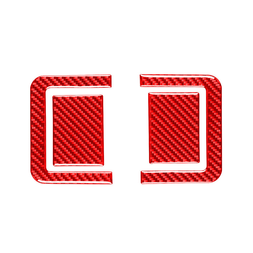 Rear for Seat Adjustment Panel Cover Trim Fit for Toyota Tundra 2014-2021 Red Auto 4Pcs
