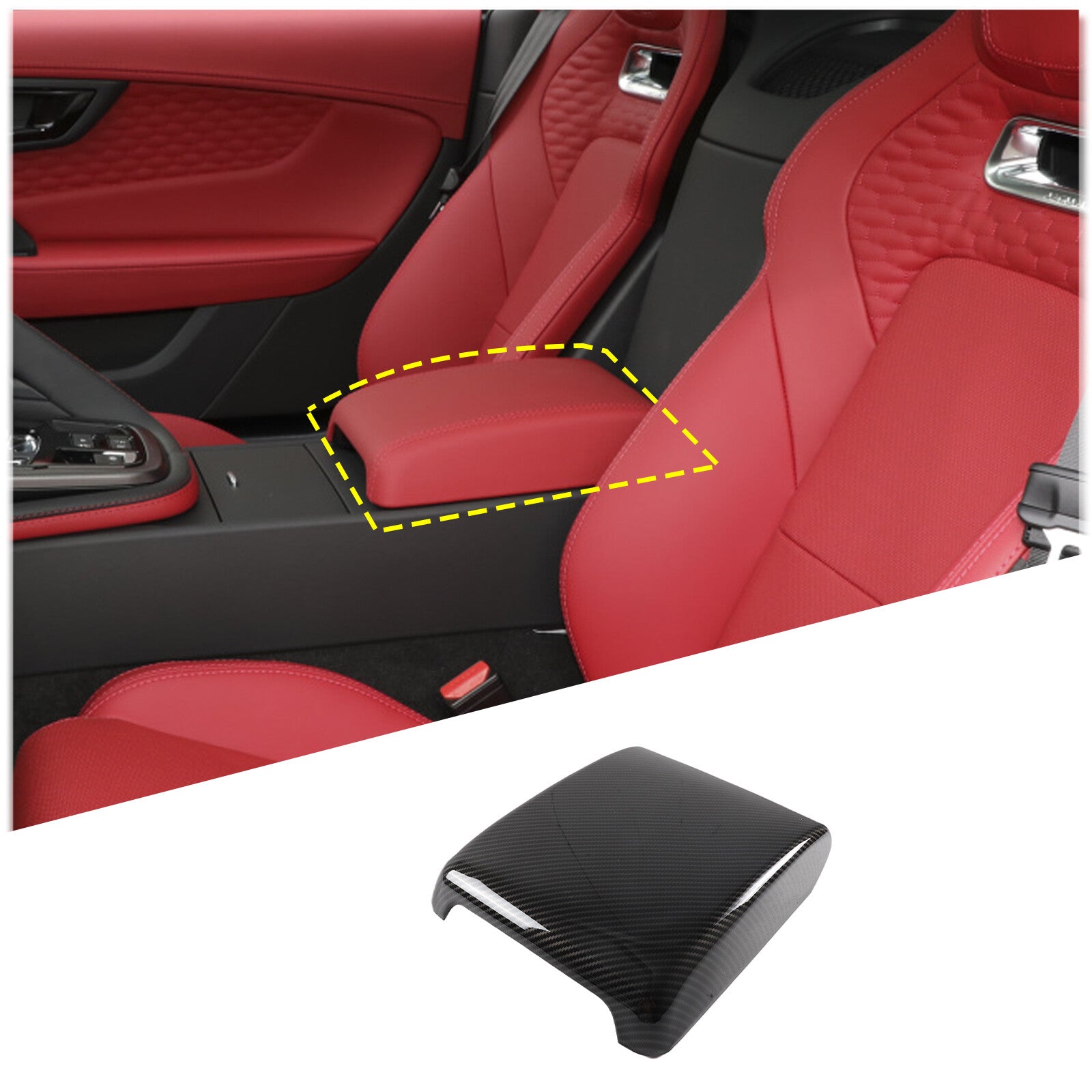 ABS carbon fiber window lifting panel switch cover decoration suitable for modern Santa Cruz 2022- v