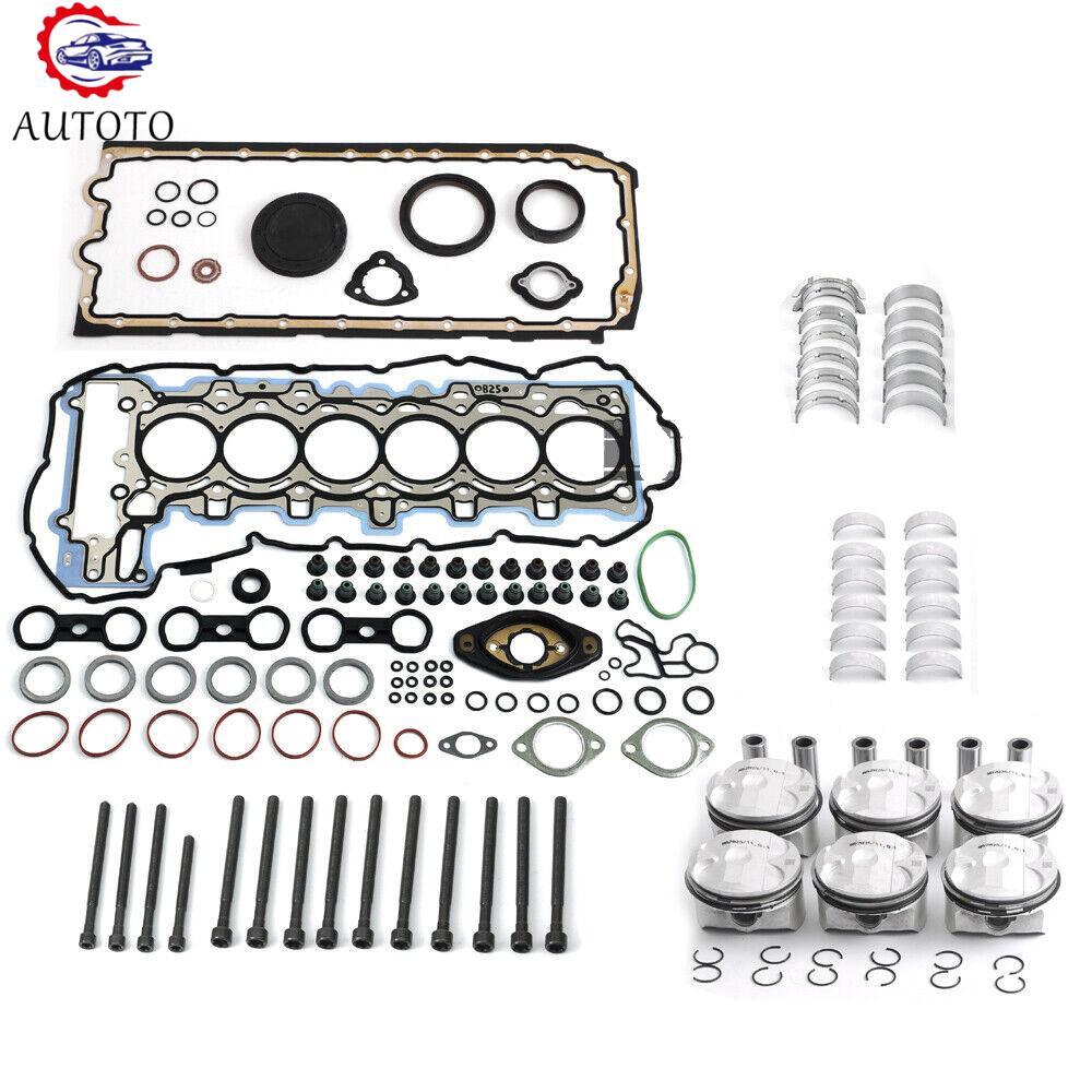 Engine Overhaul Pistons Seals Kit 11:1 Fits for BMW 325i Z4 E90 E60 E89 N52B25