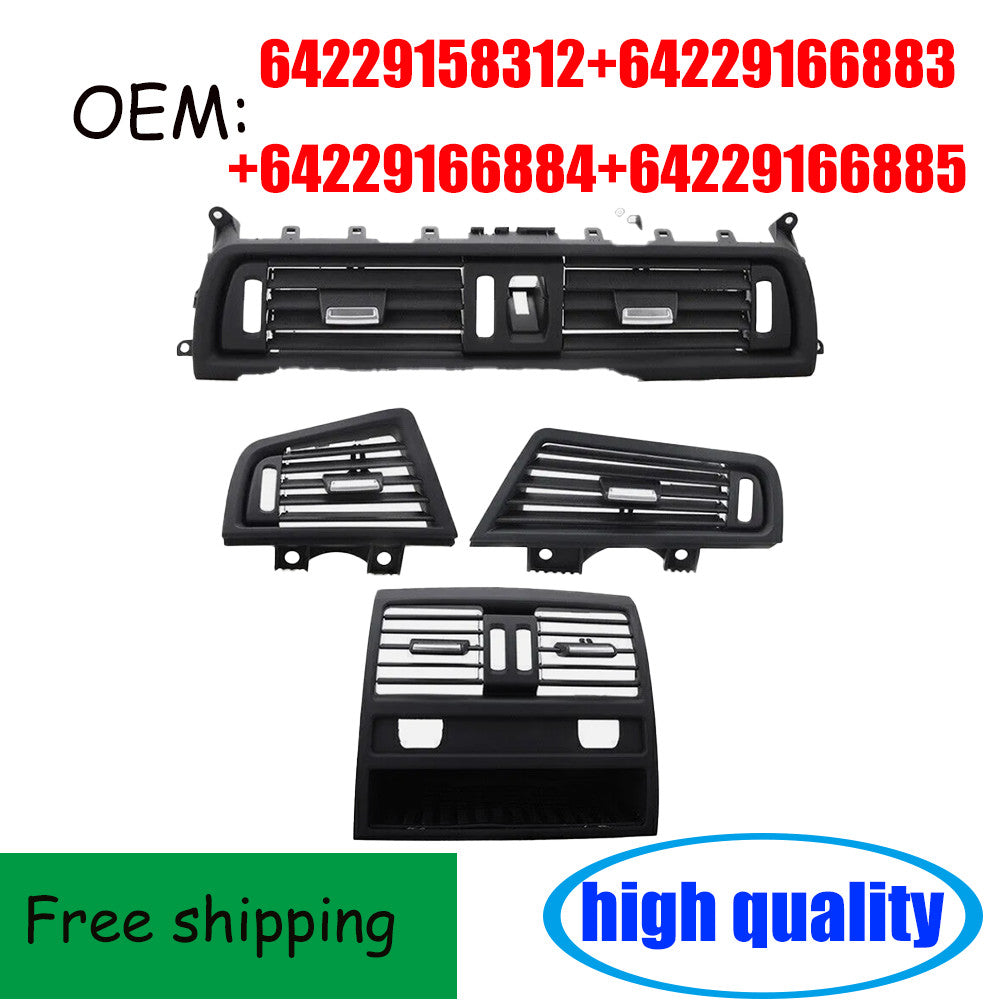1 SET Front Air Vent Center Dash AC Grille Kit For F10 F11 520i 528i 535i n