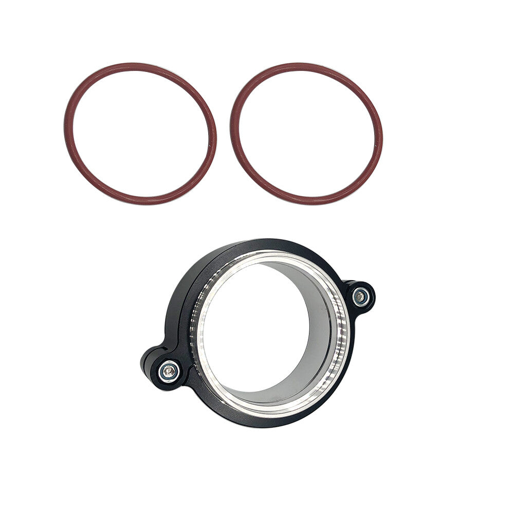 2.5Assenbly Anodized Clamp W/Flange Exhaust V-band For Turbo Dump Pipe