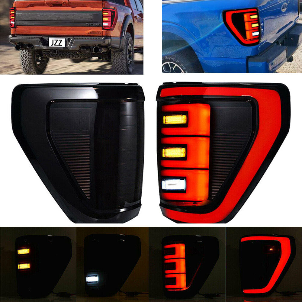 2X LED Tail Lights Brake Reverse Smoked Lamp Fit for Ford F150 F-150 XL 2021 New
