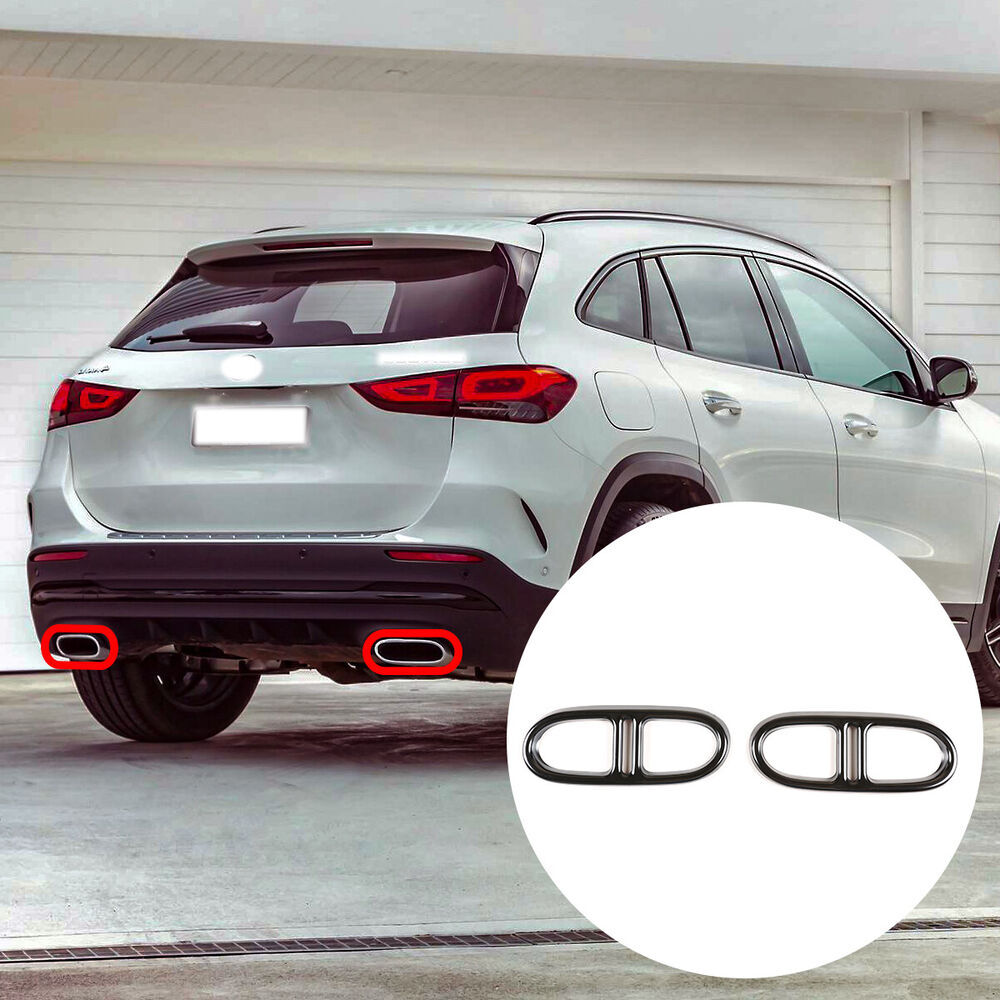 2-piece set of exhaust pipe frame cover trim for GLA 2020-2021 n