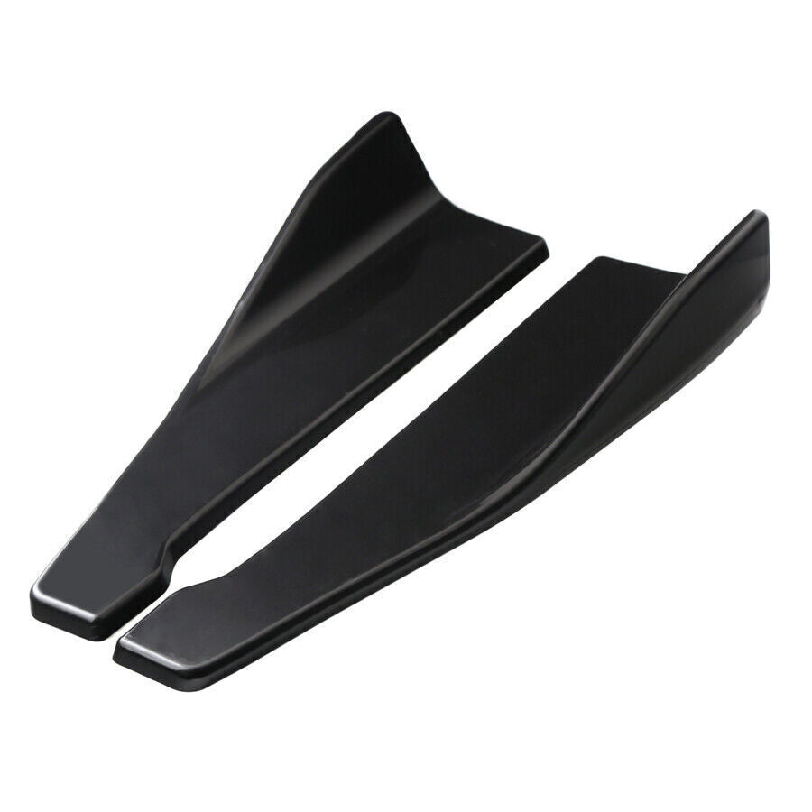 2Pcs 48cm Universal Car Rear Lip Side Skirt Bumper Spoiler Splitter Modified Kit