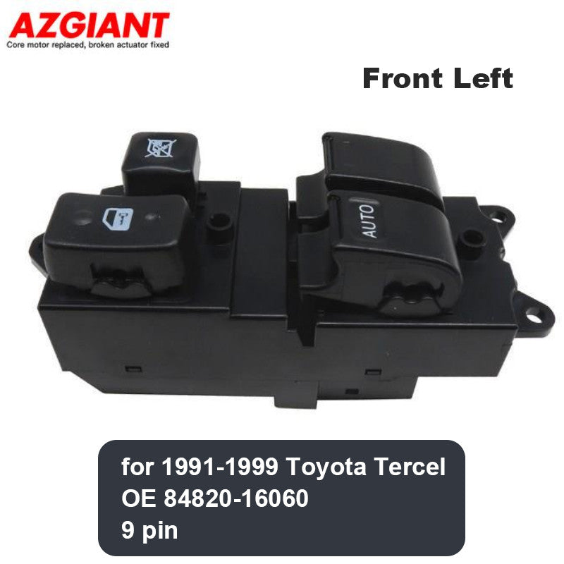 NEW DRIVER LEFT MASTER POWER WINDOW DOOR SWITCH for Toyota Tercel 1991 - 1999