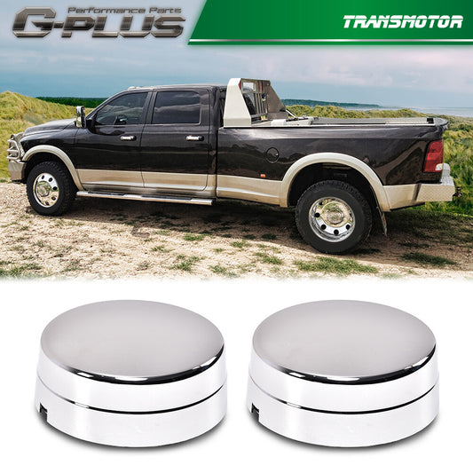 Fits 03-17 for Dodge for Ram 3500 1 ton dual wheel silver rear wheel center caps - v