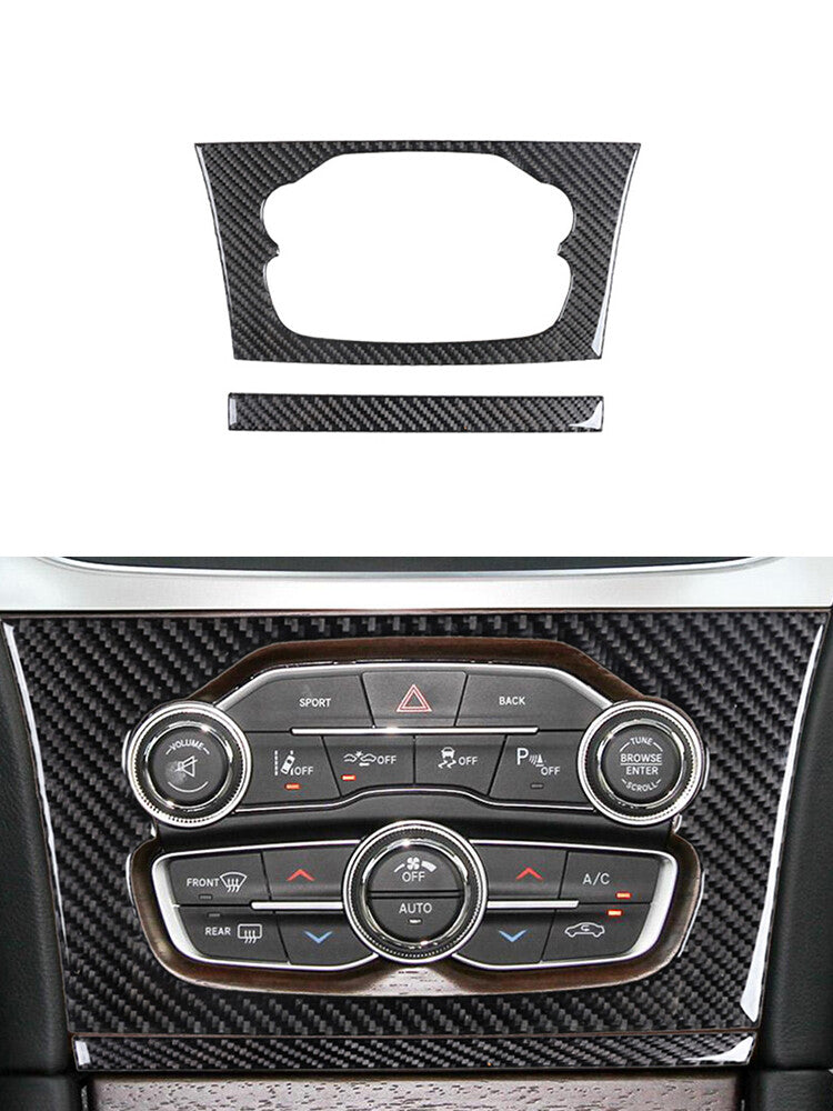 4Pcs for Corvette C6 Carbon Fiber Window Switch Lift Panel Cover Trim v