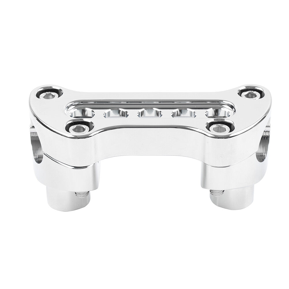 1.5Straight Handlebar Riser Top Clamp for Harley Dyna Touring Road Glide Chrome