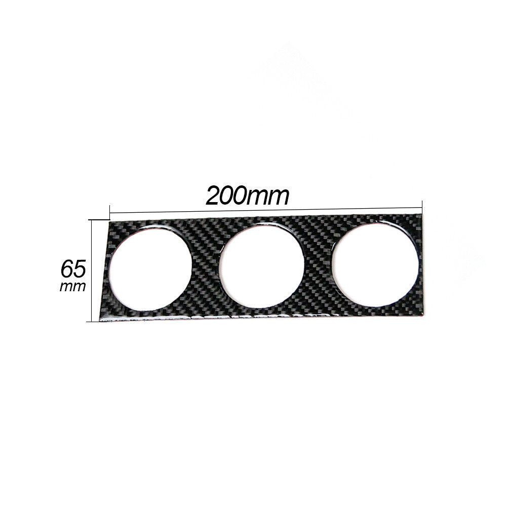 Red For Tacoma 2016-2022 Carbon Fiber Interior Door A-pillar Cover Trim v