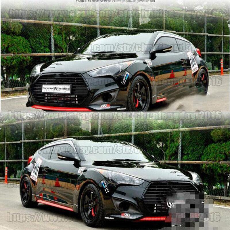 for HYUNDAI for Veloster 2011-2017 Chrome Window Sun Vent Visor Guards Trim 4pcs