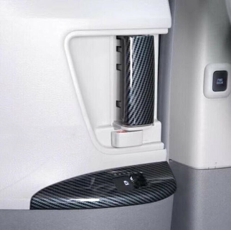 for Toyota for Sienna 2015-2020 Carbon Fiber Style Inner Door Handle Bowl Cover Trim