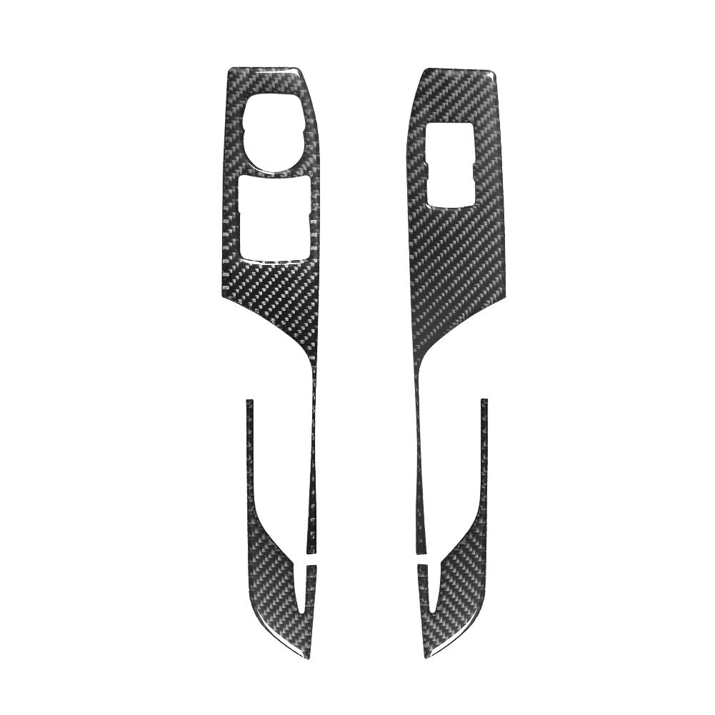 Red Carbon Fiber Automatic Console Outer Frame Trim for Jeep for Wrangler 2007-2010 v
