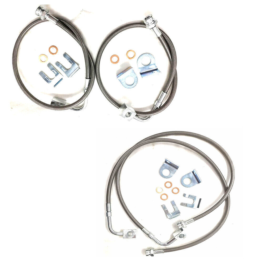 for Jeep for Wrangler 2.0 3.6L 3.8L 2007-2018 Stainless Brake Lines Front&Rear 89716 Q