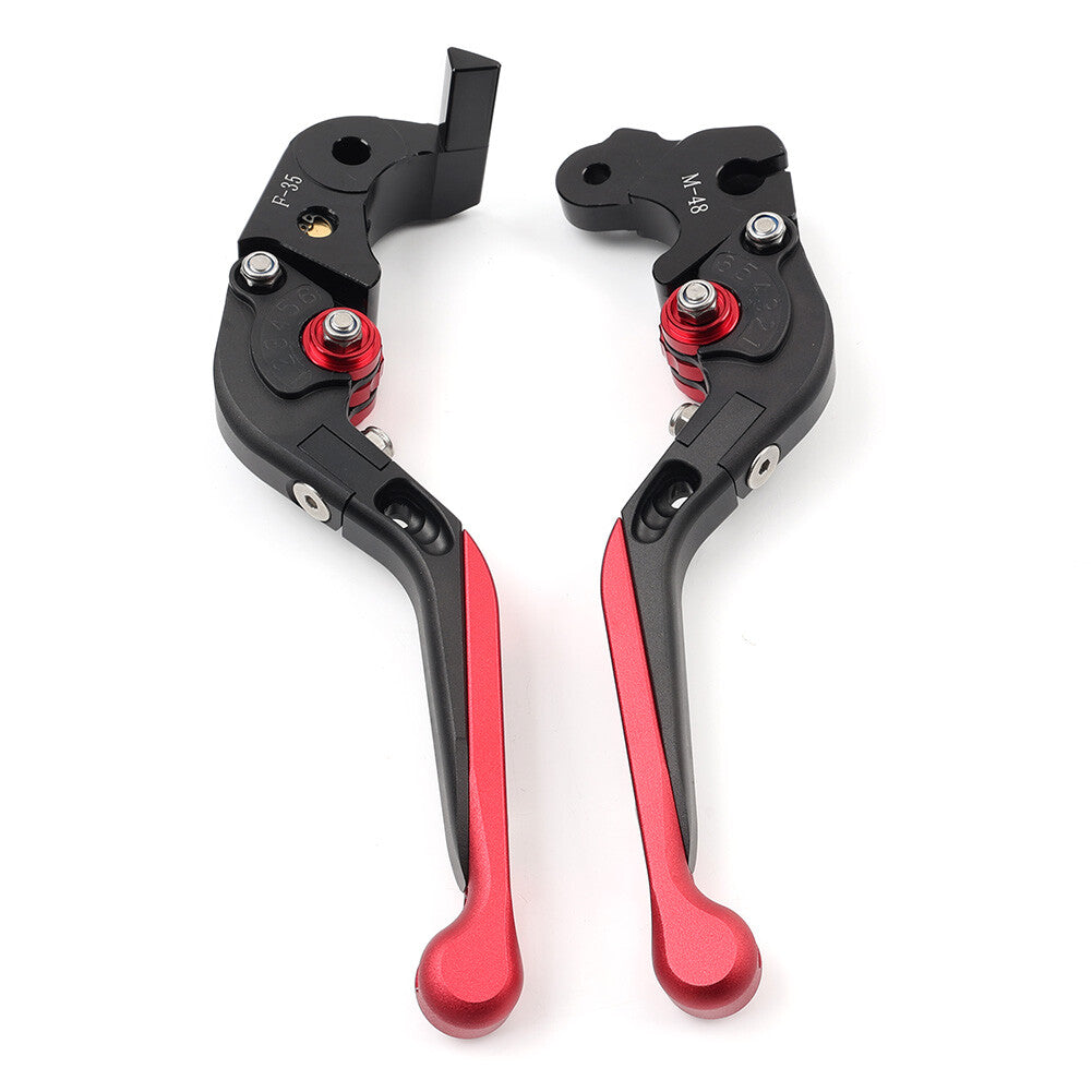 Foldable Extendable Clutch Brake Levers Black+Red for MV Agusta F3 675 2012-2014 Q