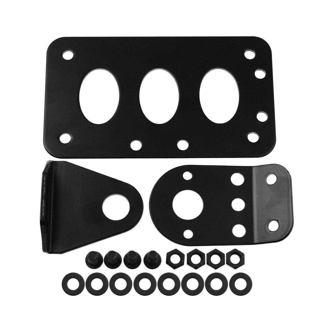 Motorcycle Black Side Mount License Plate Bracket Holder for Harley Chopper Dyna