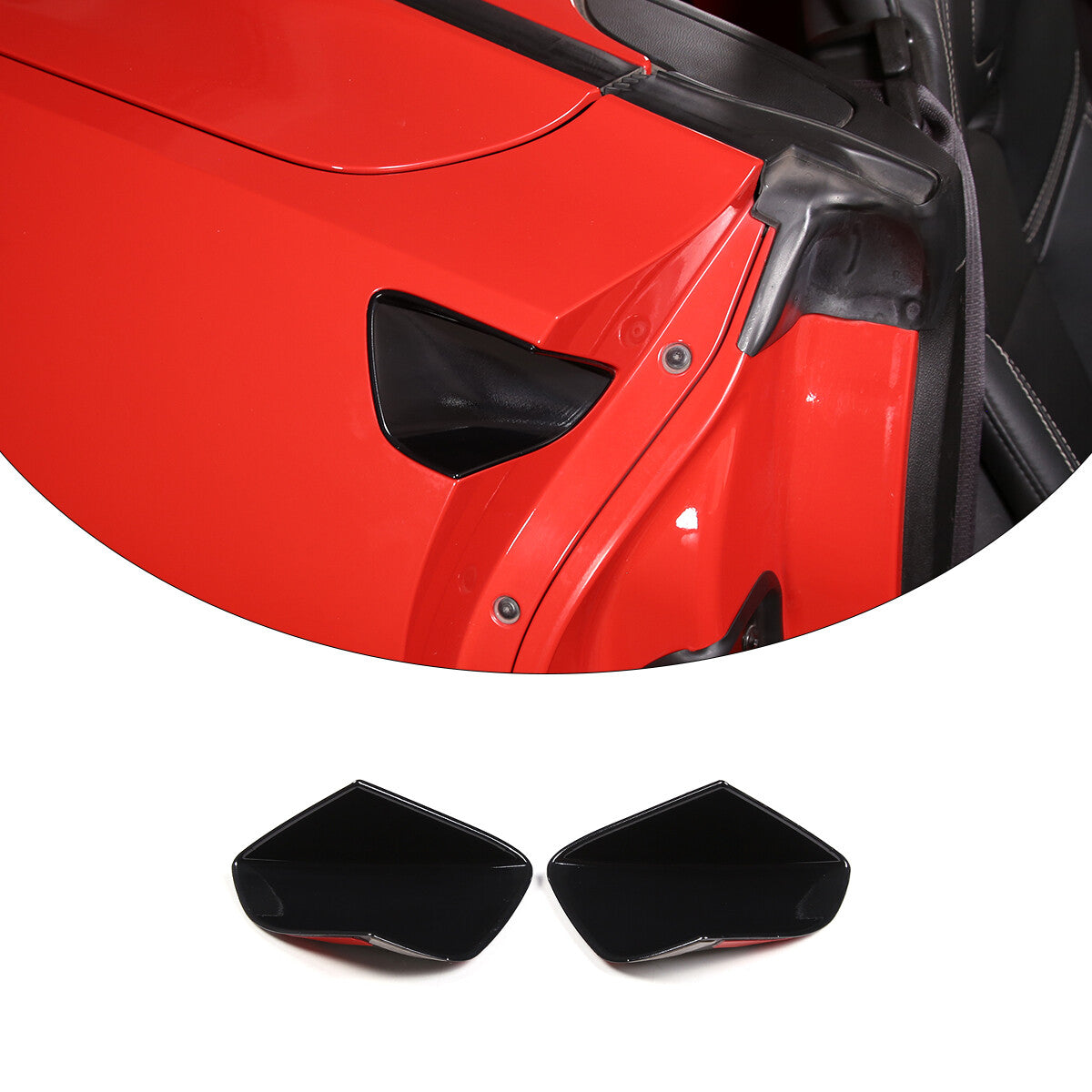 Carbon fiber center gear shifter trim frame cover for Corvette C7 2014-2019