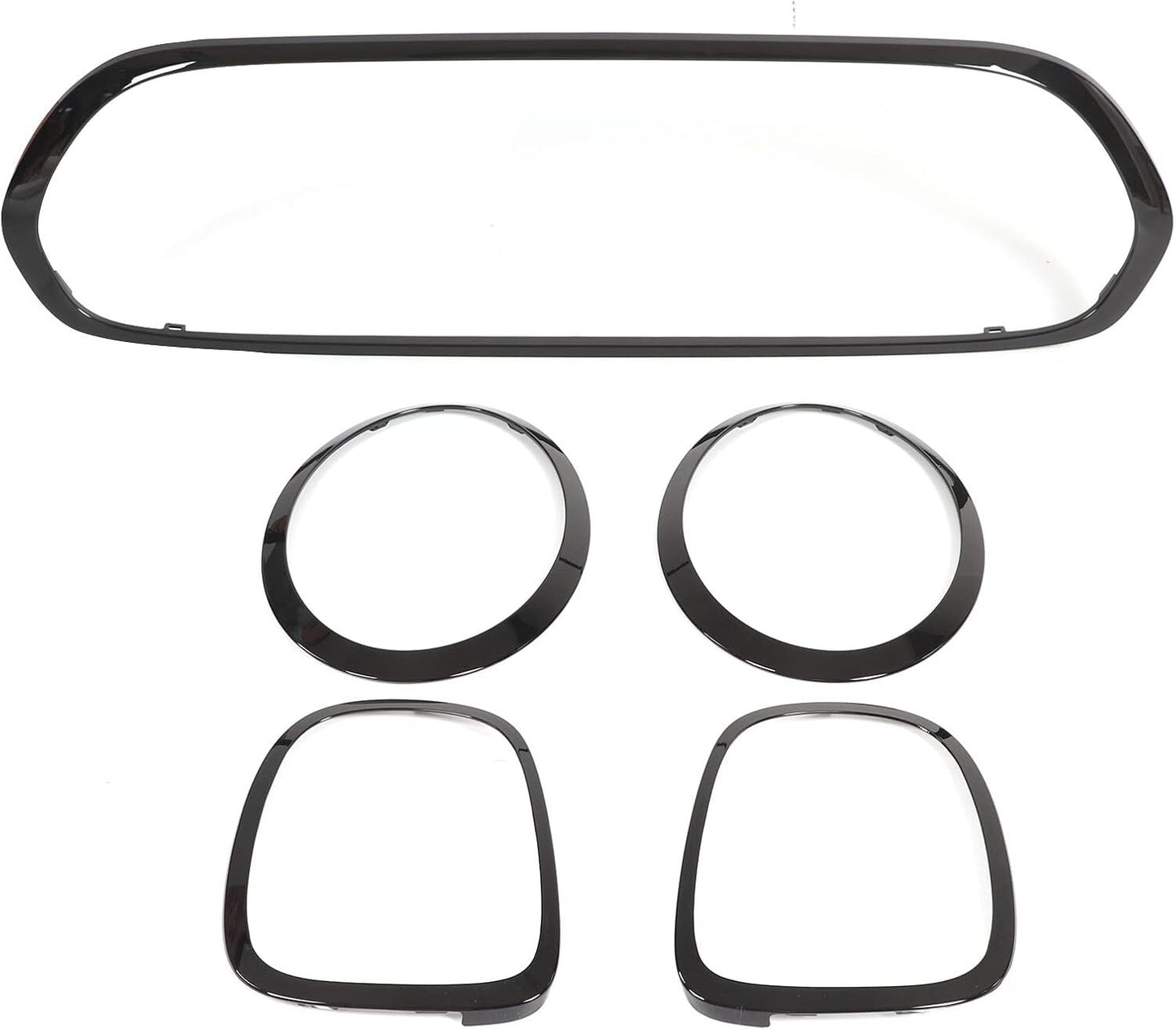 Glossy black grill + headlights + taillights suitable for 14-21 for Mini Cooper F55 F56 F57