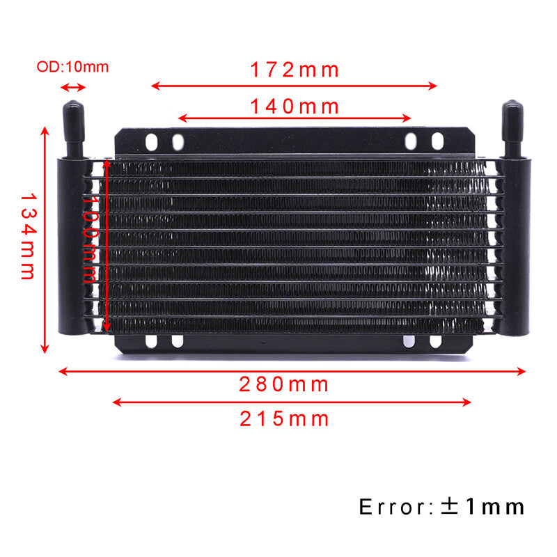 High-performance 11-row cold plate fin automatic transmission cooler - US stock available. n