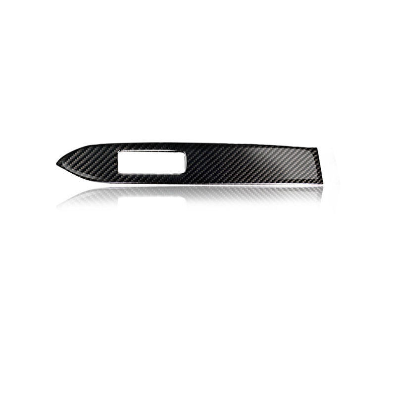 Carbon Fiber Black Interior Dashboard Panel Cover Trim for Mustang 2015-2019 n