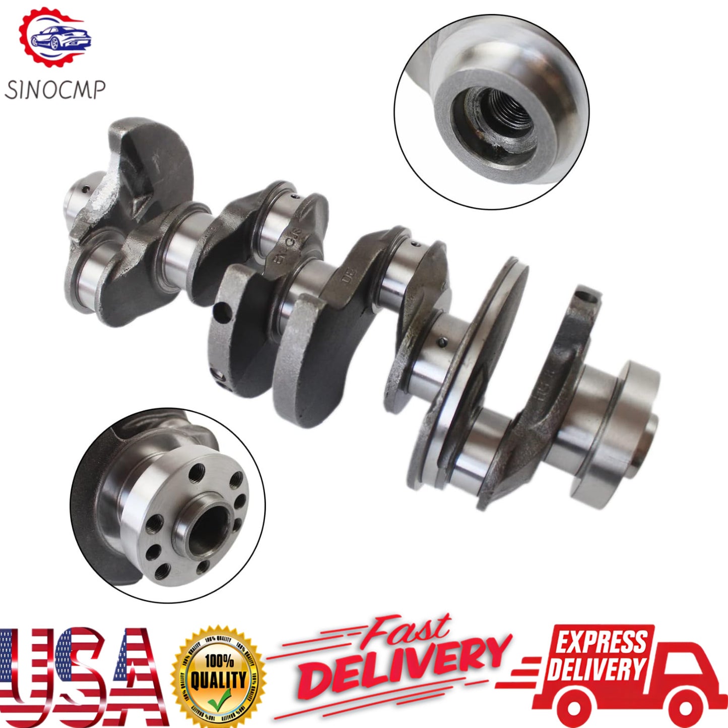 Engine Crankshaft Compatible with for BMW 118i E87 120i 318i E46 320i E90 E91 E92