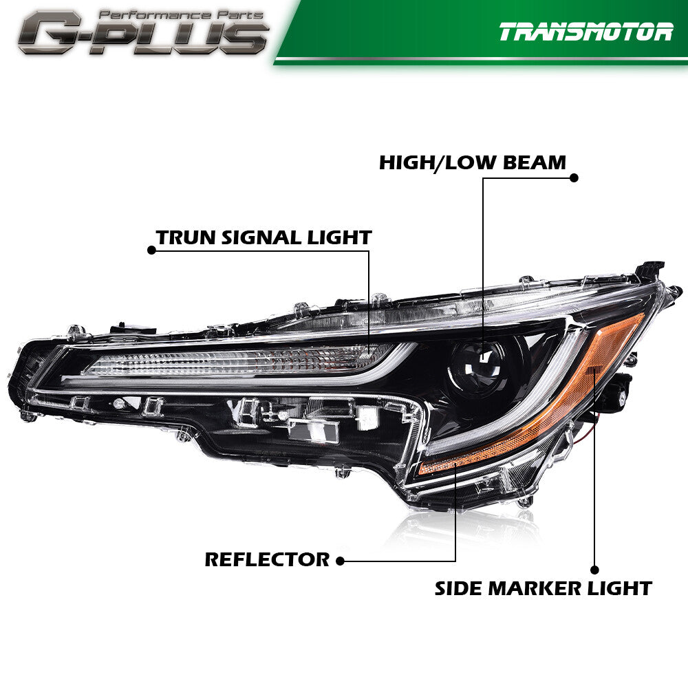 For 2020 - 2022 for Corolla L LE Headlight Headlamp Led Left Driver Side - v
