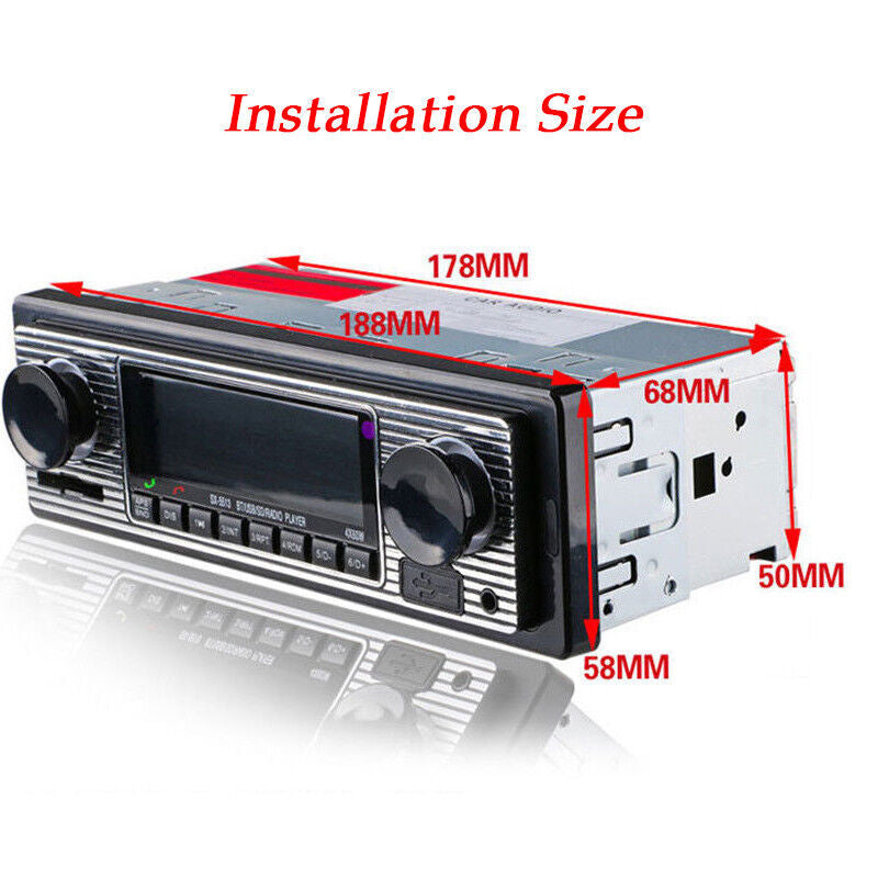 4-channel 1-DIN digital Bluetooth audio USB/SD/WMA/MP3/WAV radio stereo player n