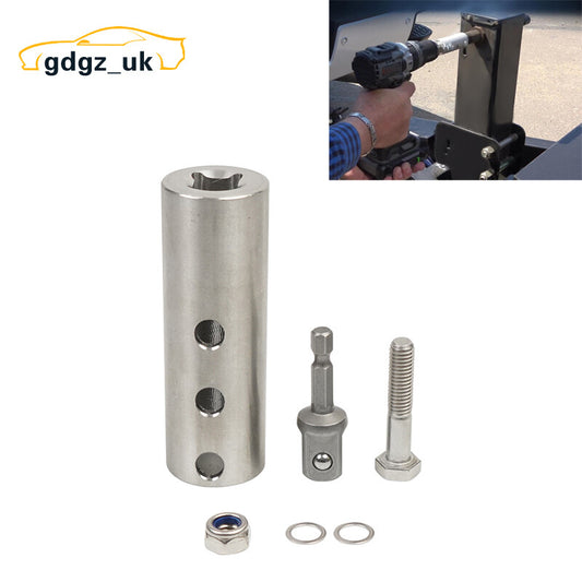 Trailer Jack Electric Drill Adapter  1/2 Socket Adapter for 1Jack Drive Shaft