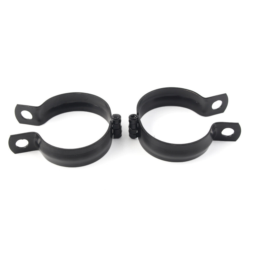 2pcs Metal Front Fork Clamp Turn Signal Light Mount Bracket Holder Q