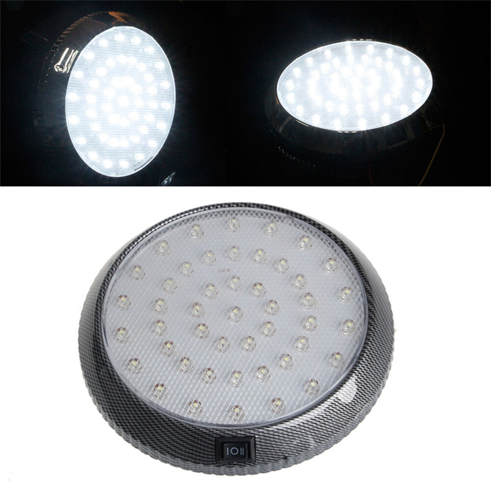 46LED Car Vehicle Interior Indoor Roof Ceiling Dome Light White Lamp Accessories