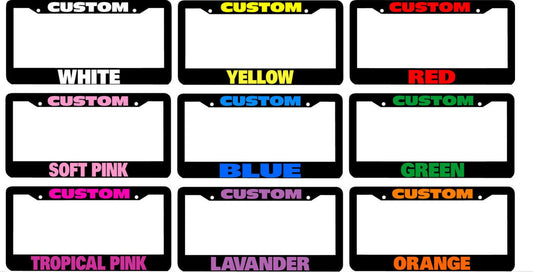 1 piece car license plate frame cover rear boot 1 custom color for Genesis