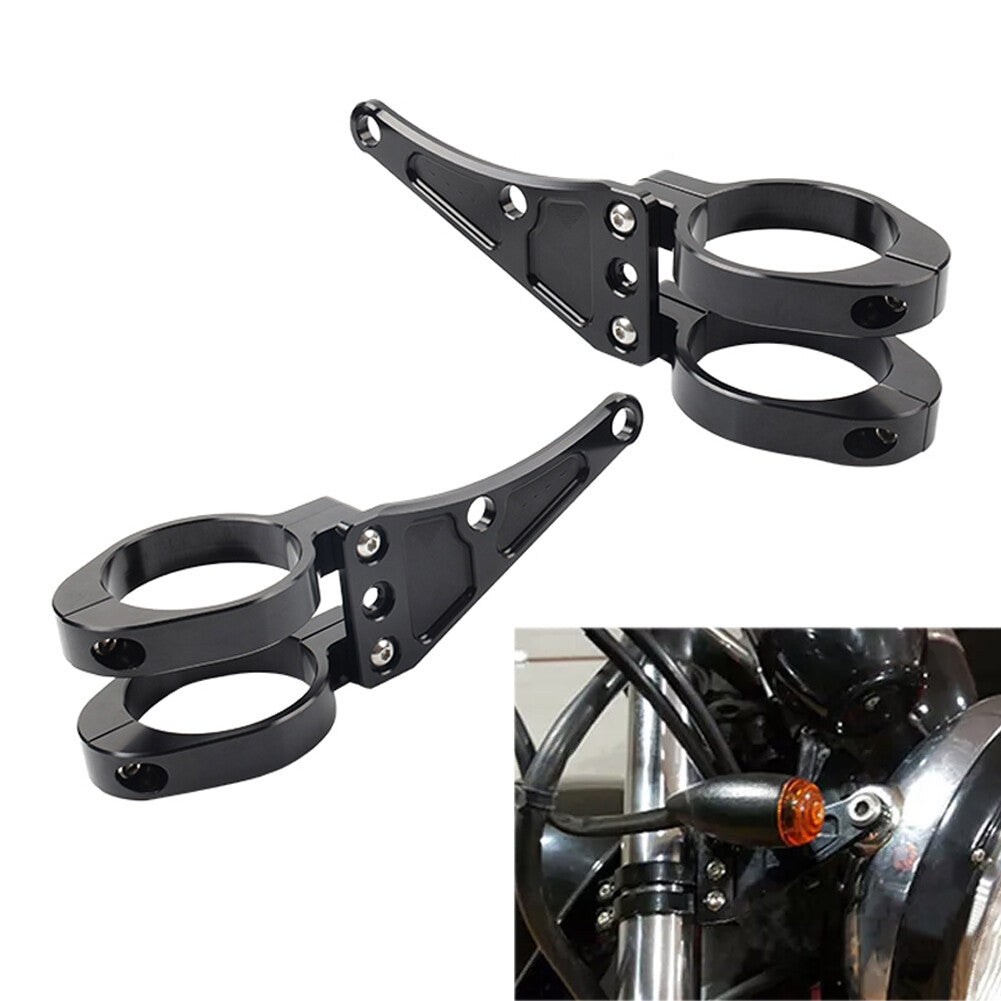54MM Motorcycle Headlight Bracket Mount Clamp Fork Tube Holder for Harley