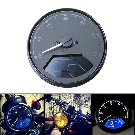 12000 RMP kmh Universal LCD Digital Odometer Speedometer Tachometer Gauge LED Q
