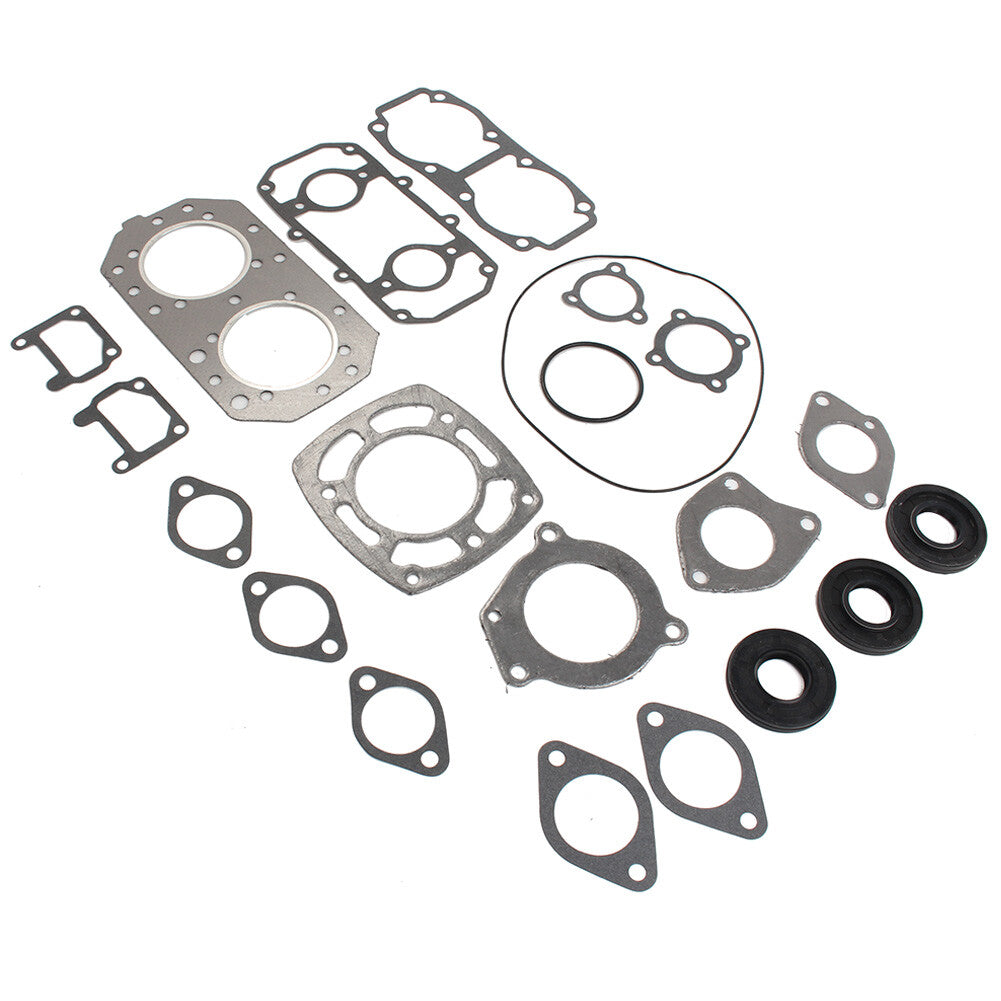 for Kawasaki 550 82-90 Full Complete Engine Gasket Oil Seal & O-Ring Kit Q