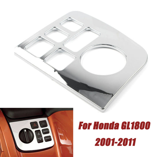 The chrome-plated control panel accents on the left side are applicable to the for Honda Goldwing GL1800 2001-2011- n