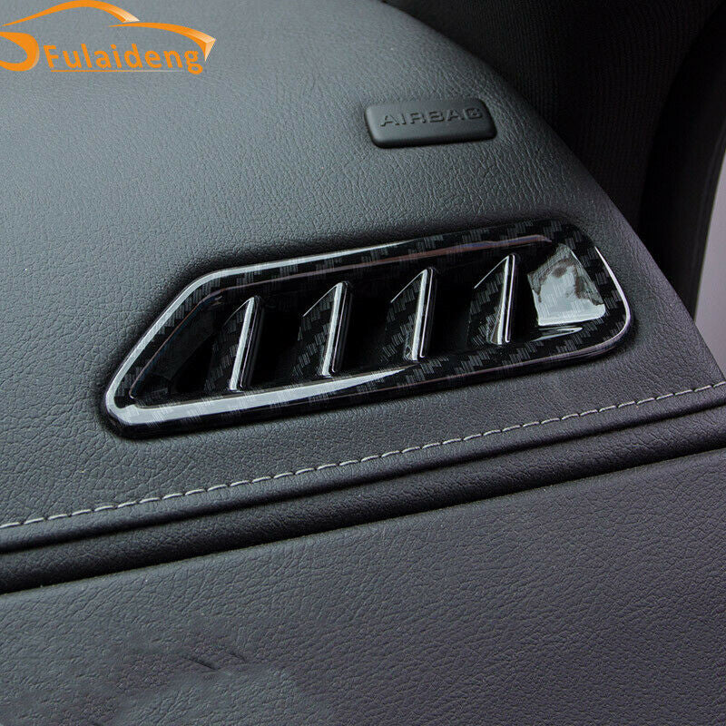 for Cadillac XT4 2018-2019 Carbon Fiber Car Interior Air Vent Outlet Frame Cover