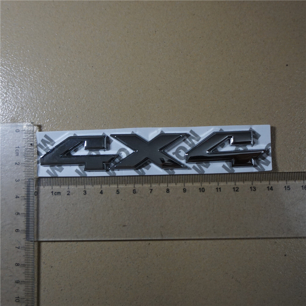 3x New 4x4 Chrome Silver Metal Emblem Decal Sticker Badge Tailgate Motor 4WD Sep