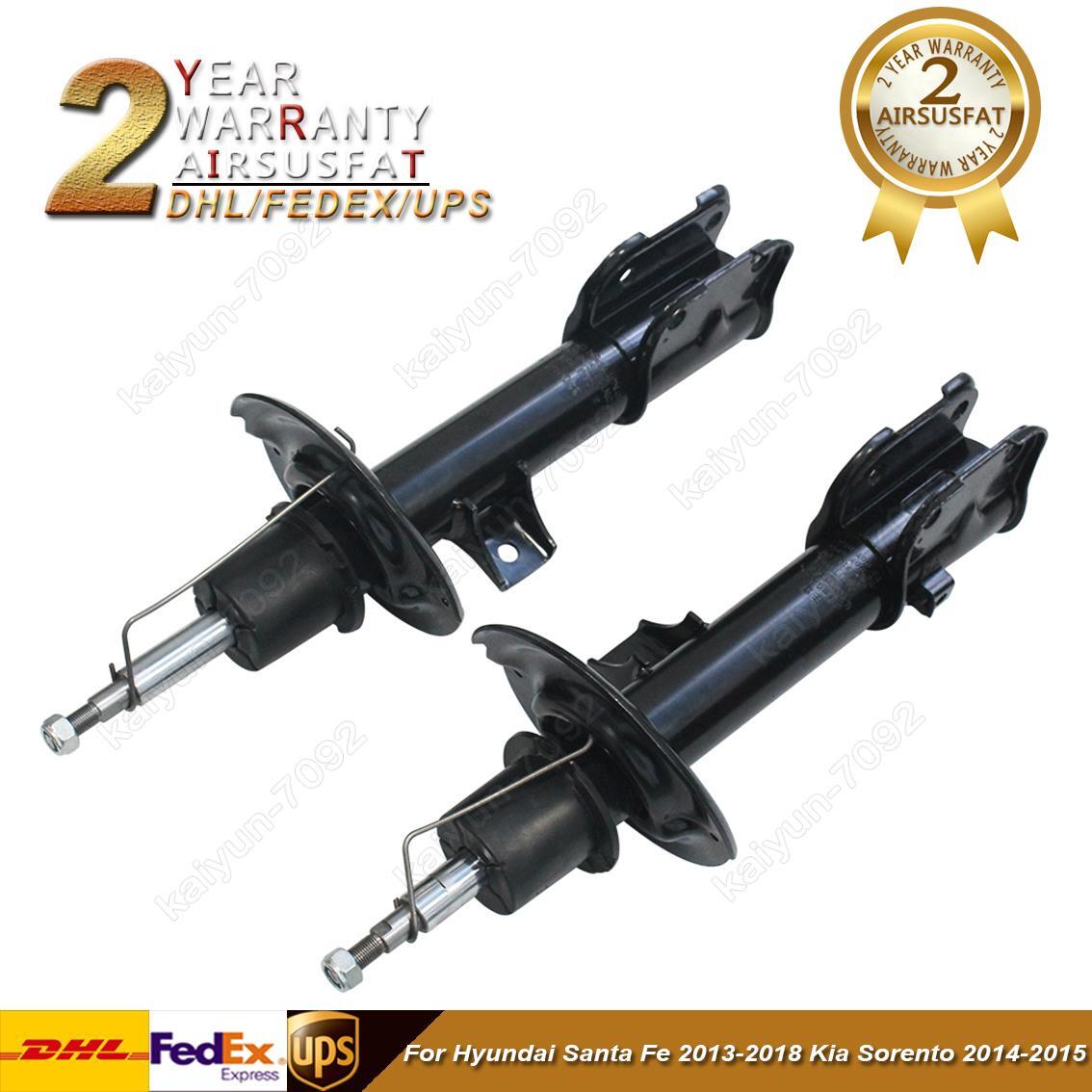 2X for Hyundai Santa Fe 2013-2018 for Kia Sorento 2014-2015 Front Shock Absorbers