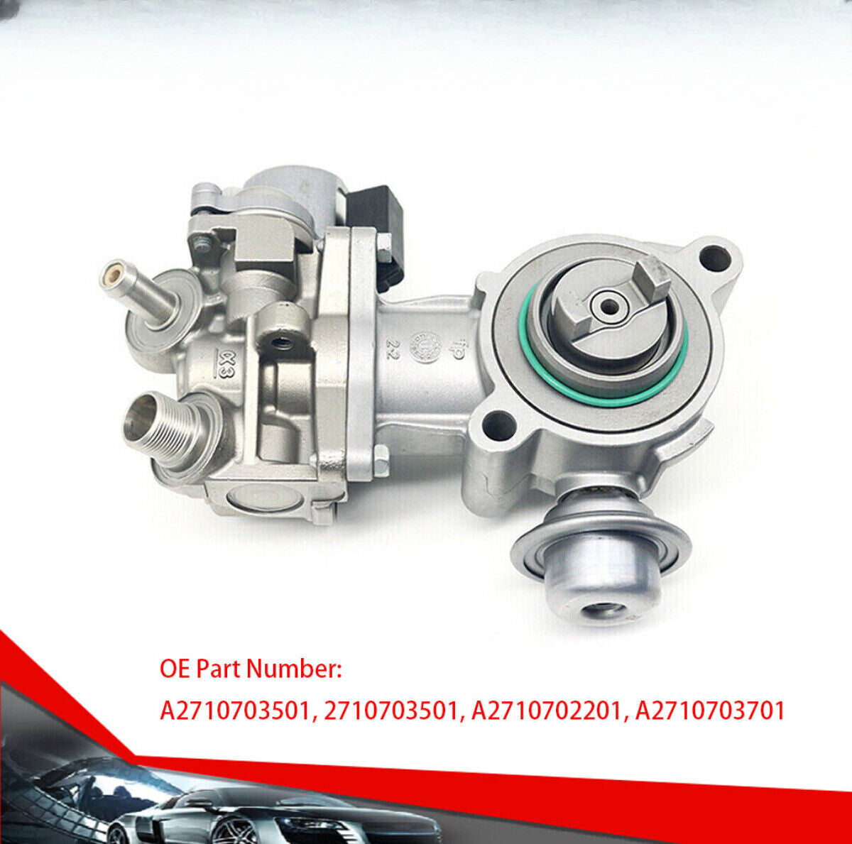 9.49mm ID8 10x8 180 SAE Fuel Line Connector Female 2P 12455 B