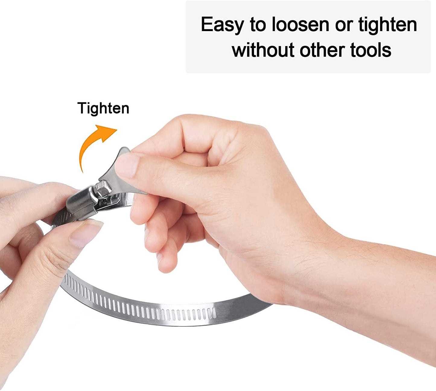 4-inch easy-turn thumb screw metal clip adjustable dryer plastic ventilation tube