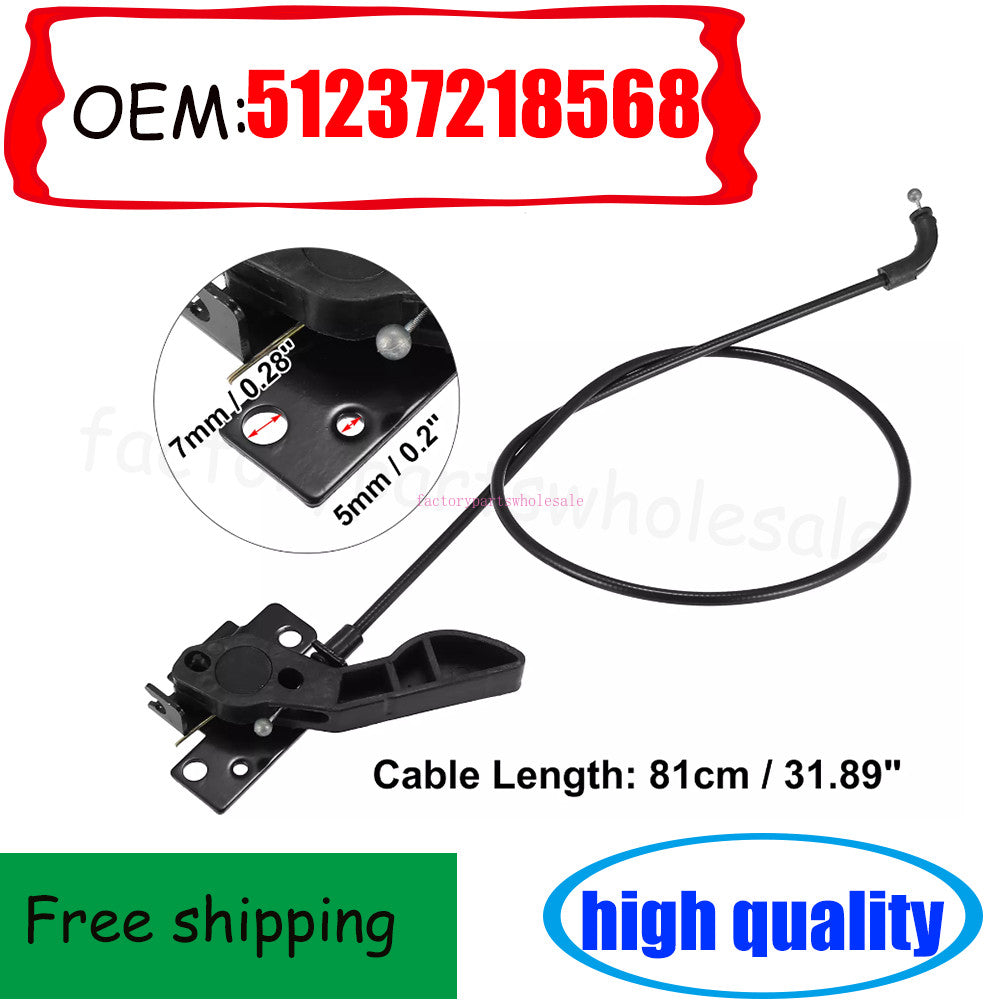 1pc 51237218568 Car Engine Front Hood Release Control Cable for X3 F25 11-17 n