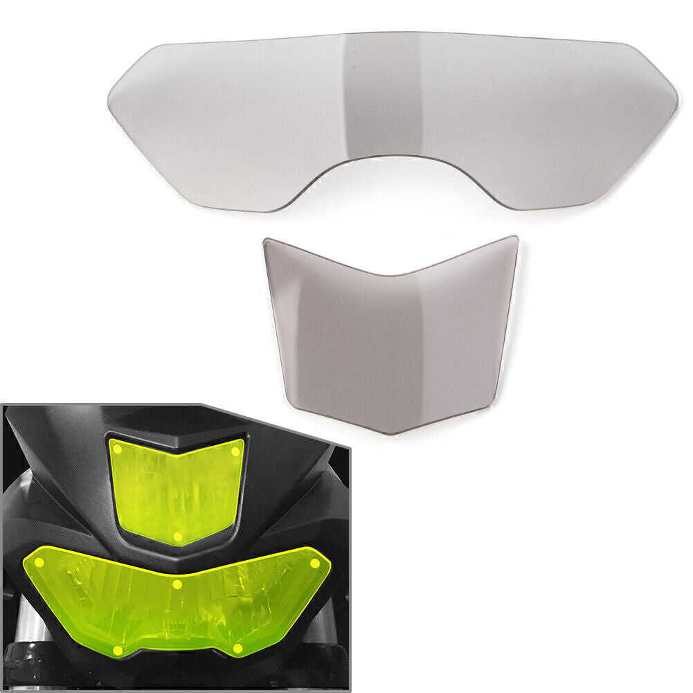 Fit for Yamaha MT-15 M-SLAZ 2016-2018 Grey Headlight Guard Shield Screen Lens Cover