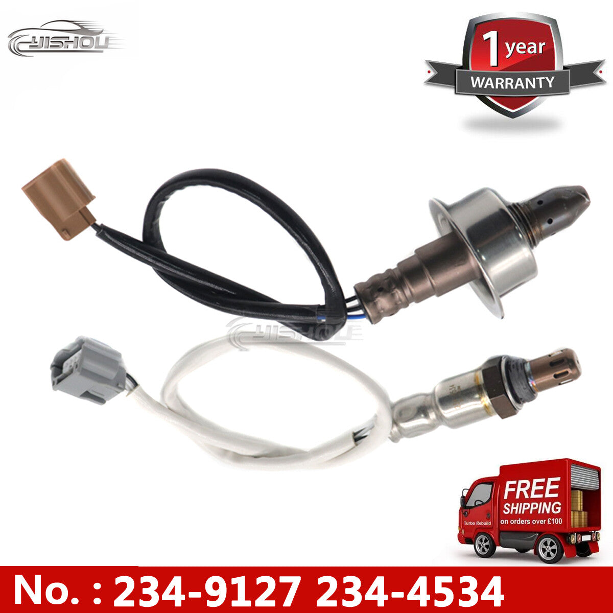 Two-pack of upstream and downstream oxygen (O2) sensors for Nissan Versa Note 1.6L (2012-2017)