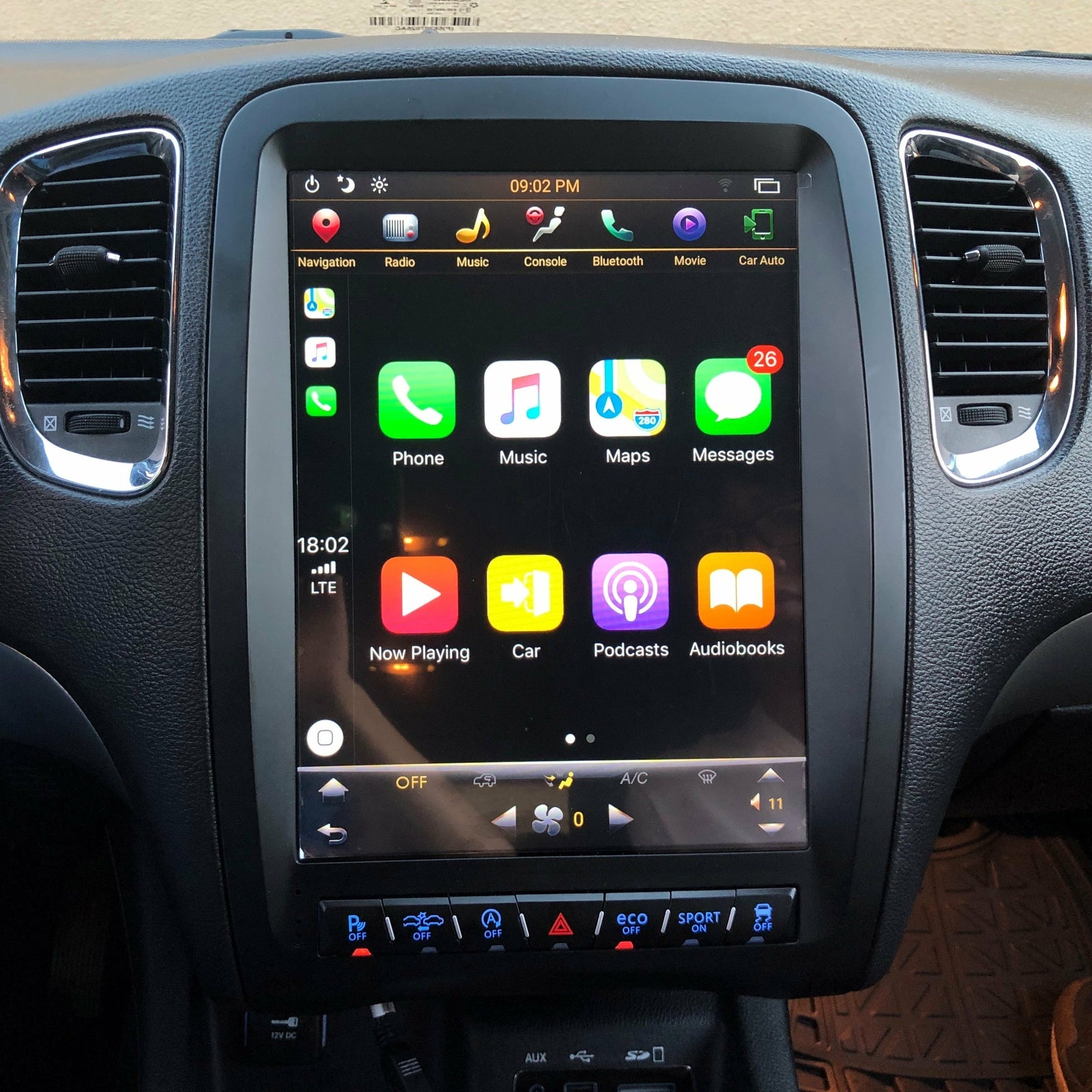 12.1¡± Android 9.0 GPS Radio Vertical Screen Carplay for Dodge Durango 2014-2020