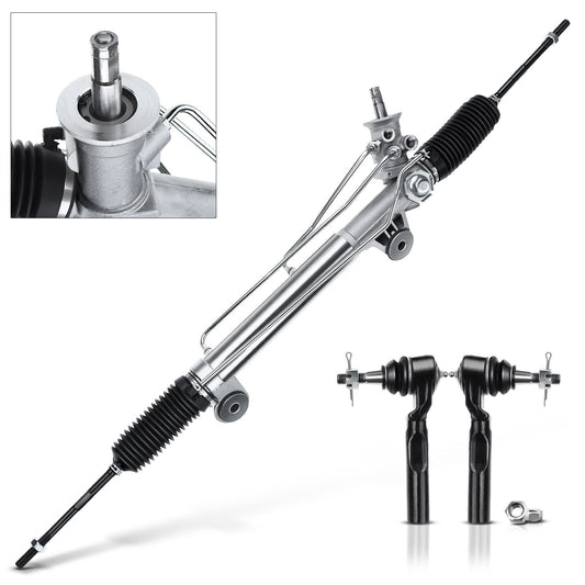 Power Steering Rack and Pinion + Outer Tie Rods for Chevy Silverado for Sierra 1500