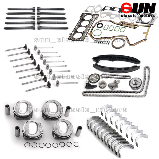 Engine rebuild and overhaul piston gasket kit for Audi 1.4 TFSI CAVD BLG CTH-
